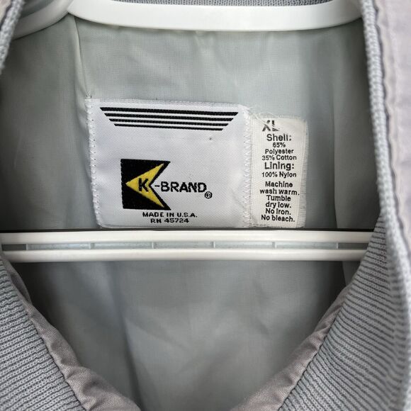 K Brand | Vintage Gutwein NCGA Champs 2605 Gray Full Zip Jacket Size XL Rare - Picture 3 of 7